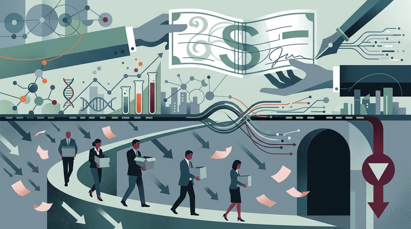 Genentech Wrote a $490M Check and Pink Slips on the Same Day