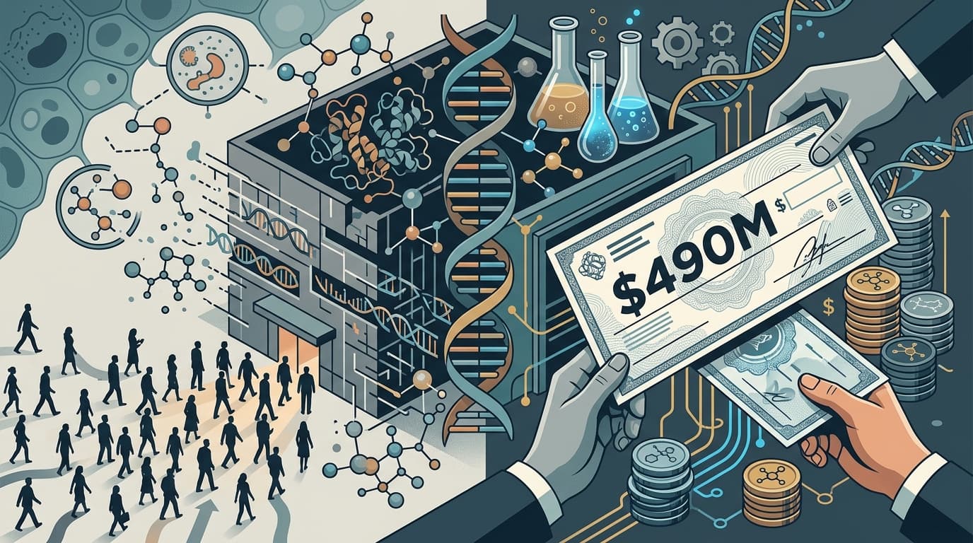 Genentech Cut 103 Jobs and Wrote a $490M Check on the Same Day
